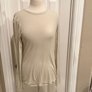 Lululemon Women's Cream Long Sleeve Top